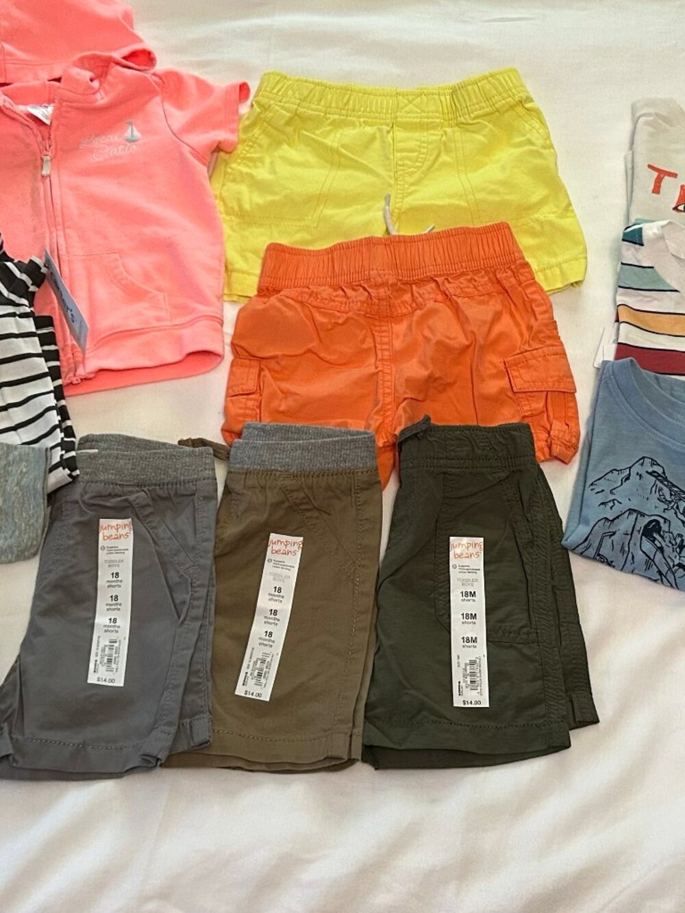 18 month Baby Toddler Clothes 13 pieces! Shorts, Romber, T-shirts, Bodysuits
